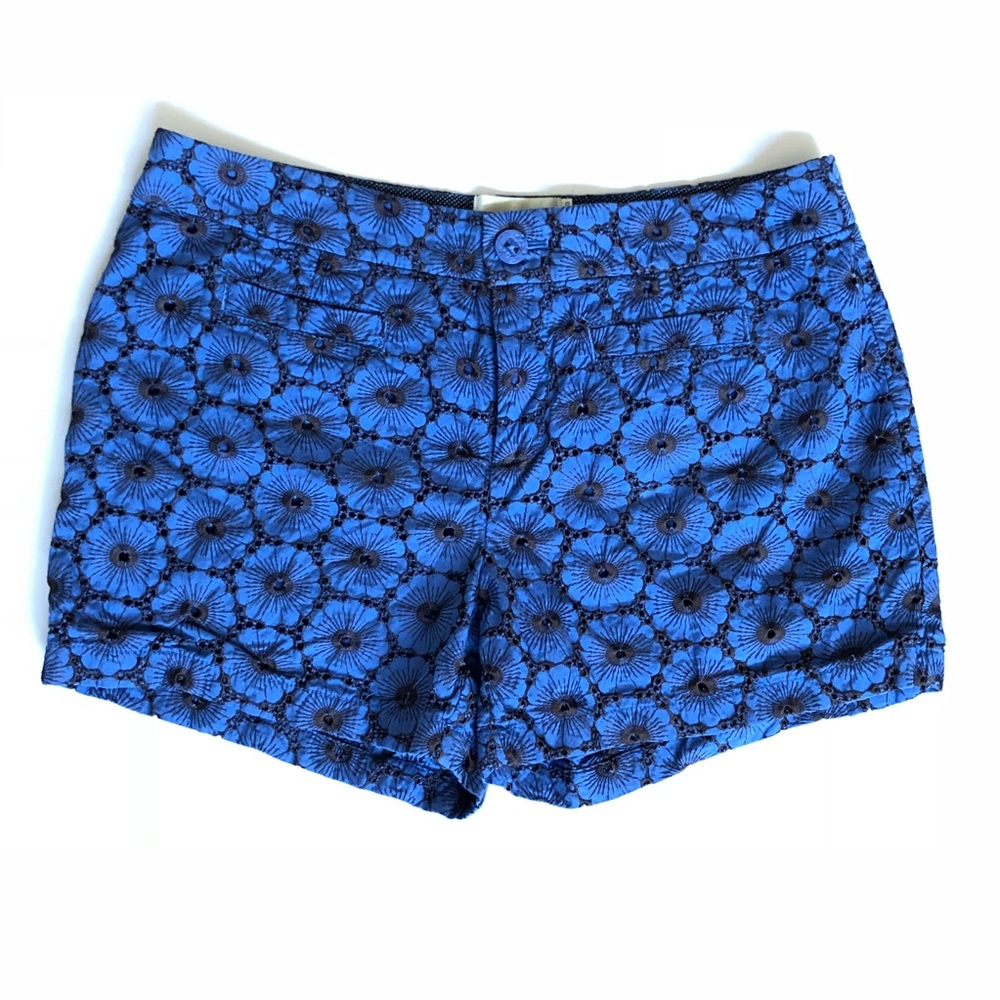 Anthropologie Elevenses crochet floral shorts 10